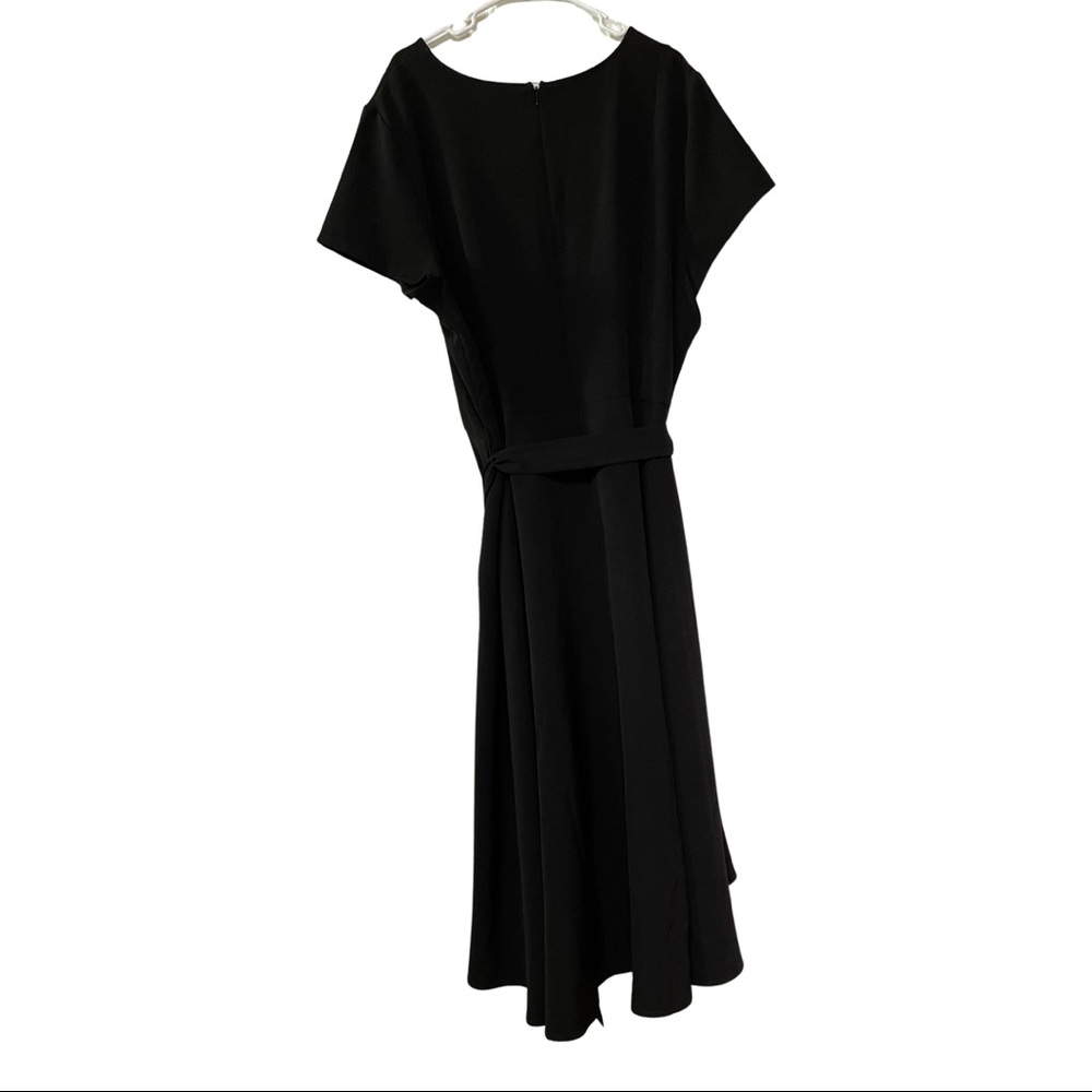 🔴SOLD🔴Lane Bryant Black Lena High-Low Midi Dress size 28 - Picture 7 of 8